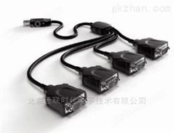 便携式USB转4串口RS-232集线器2