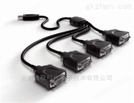 便携式USB转4串口RS-232集线器2