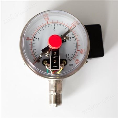 双上限电接点压力表 耐振电接点压力表 电接点防震压力表