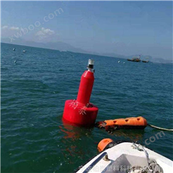 福建禁渔期渔船航道闸口警戒线浮筒浮标