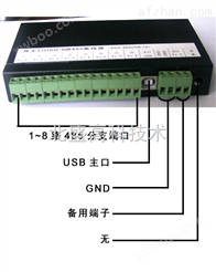 USB转8路485集线器